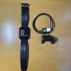 Amazfit スマートウォッチ ブラック 本体 充電ケーブル付きのサムネイル
