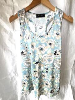 【美品】REORMIX レオールミックス 花柄 レーサーバック タンクトップ L