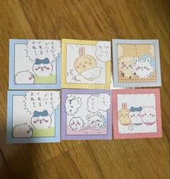 ちいかわ わっふれ〜む　シール　6枚セット　ハチワレ　うさぎ　シーサー　モモンガのサムネイル