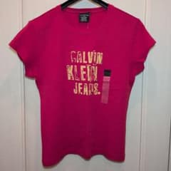 【未使用】Calvin Klein Jeans Tシャツ 赤 Lのサムネイル