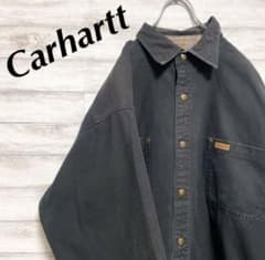 Carhartt BDワークシャツジャケット チェック 革タグ Lのサムネイル