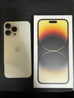 iPhone14ProMaxゴールド256GB SIMフリー オマケ付きのサムネイル