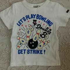 【ダブルビー】100サイズ ボウリング柄Tシャツ 美品のサムネイル
