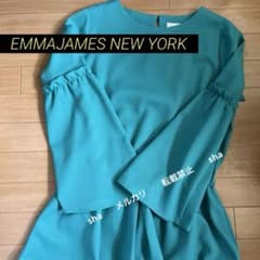 EMMAJAMES NEW YORK ロングワンピース　袖フリル　エマジェイムスのサムネイル