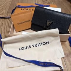 (交渉によって値下げ可能)Louis Vuitton カプシーヌ 三つ折り財布