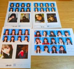 ぜ*め様 seju 証明写真風フォトシート 4枚セット（1枚シークレットレア）のサムネイル
