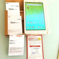 QUA TAB 未使用新品 ホワイト 保証1年付 アンドロイド タブレット TVのサムネイル