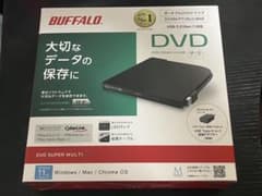 BUFFALO ポータブルDVDドライブ DVSM-PTV8U3-BKBのサムネイル