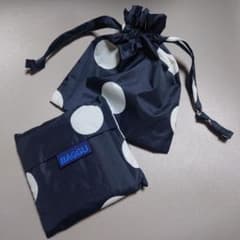 BAGGU Standard ドット 水玉 黒 巾着セットのサムネイル