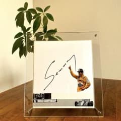 1987年第2期HONDA F1メモリアル アイルトンセナ直筆サイン入額装品