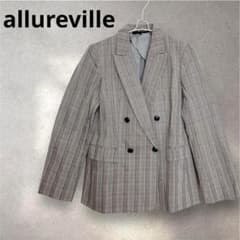 allureville アルアバイル テーラード ジャケット ダブル チェック