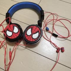 정크품 USJ 한정 Spider-Man 헤드폰 유선 본체