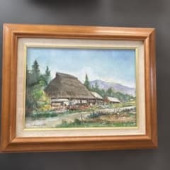 稲垣実　真作　油彩画　『信濃路』 稲垣実 真作 油彩画 『信濃路』 - メルカリ