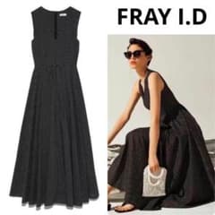 ★試着程度★FRAY I.D コットンボイルフレアワンピース サイズ1 美品❤︎ フレイアイディー コットンボイルフレアワンピース ドット S