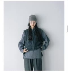 新品】北欧 暮らしの道具店 ウール混のチャンキーニットベスト - メルカリ