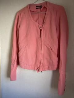DIESEL ノーカラージャケット ピンクのサムネイル