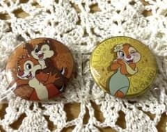 ディズニー缶バッジ2コセット 東京ディズニーリゾート チップとデール 