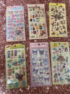 キャラクターシール ステッカー 6枚セット まとめ売りのサムネイル