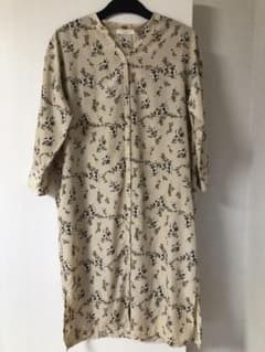 【★様専用】ショコラフィネローブ　花柄ロングワンピース　前開き　Fサイズのサムネイル
