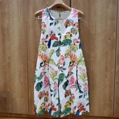 ワンピース フラワーと鳥のプリントのサムネイル
