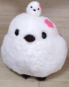 ふくふくシマエナガめでたい日本　梅おやこしまゑのサムネイル