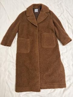 アンティミテ　ボアロングコート ブラウンのサムネイル