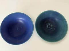 HARVEST BLUE VELVET リムボウル 2点　信楽焼 24cm HARVEST BLUE VELVET リムボウル 2点 信楽焼 24cm - メルカリ