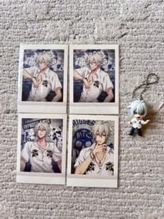 ヒプノシスマイク 碧棺左馬刻 ぱしゃこれ 4枚 ＆ ミニフィギュア セットのサムネイル