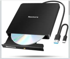 【2025革新型・高速USB3.0対応】 CD DVDドライブ 外付け