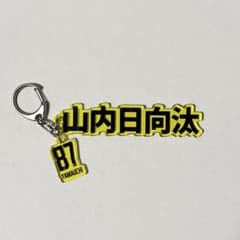 柏レイソル【山内日向汰選手】チャーム付きネームキーホルダーのサムネイル