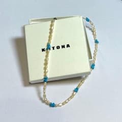 KOTONA コトナ ネックレス ビーズ ターコイズブルー - メルカリ