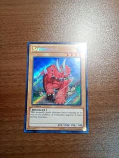 遊戯王 セイバーザウルス シークレットレア 英語版 1st - メルカリ