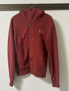 C.P. COMPANY ダークレッド　 ゴーグル付きフルジップアップパーカーのサムネイル