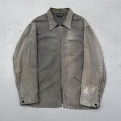50s HERCULES ブラックシャンブレー ワークジャケット カバーオール ジャケット・アウター