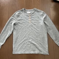 Goodfellow & Co ヘンリーネック 長袖カットソー グレー Lのサムネイル