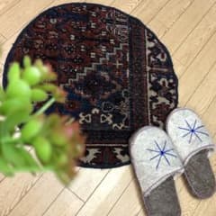 SALE ペルシャ絨毯 ペルシャヴィンテージラグ 60cm 手織り オールド