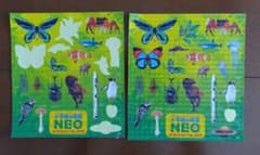 小学館図鑑NEO 動物・昆虫・植物デザインシール2シートセットのサムネイル