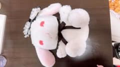 ぽてうさろっぴー うさぎ ぬいぐるみ 赤目 フリルリボンのサムネイル