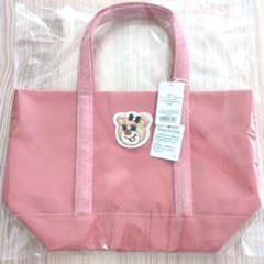 【新品】フェイラー　オールドテディガール ワッペントートバッグ ピンク(小)のサムネイル