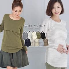 コットンリブTOPS 授乳服のサムネイル