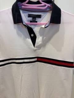 【TOMMY HILFIGER】トミーヒルフィガー　ポロシャツ　S ホワイトのサムネイル