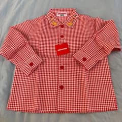 新品　ミキハウス チェックシャツ　100 長袖のサムネイル