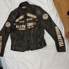 YELLOW CORN バイクジャケット ブラック LLサイズのサムネイル