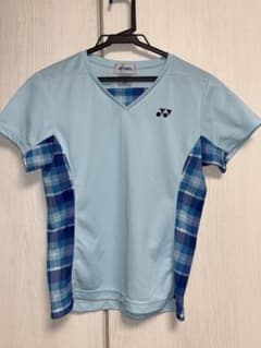 YONEX Tシャツ ユニフォーム レディース M 水色 バドミントン 汚れありのサムネイル