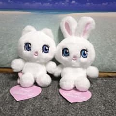 foxy illustrations てのひらエンジェルぬいぐるみ ねこ うさぎ