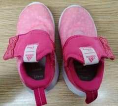 未使用・新品　adidas Disney キッズ スニーカー 14cm ピンクのサムネイル