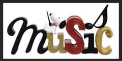 スヌーピー 音楽の文字飾り　ミュージック　オブワーズのサムネイル