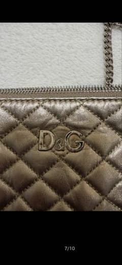 D&Gゴールドクラッチショルダー肩掛けバッグ キルティング ショルダー 