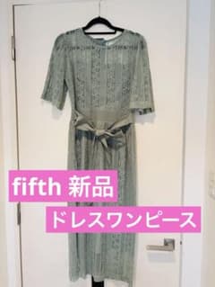 【新品未使用】fifth 総レース ドレスワンピース ミントグリーン Mサイズのサムネイル