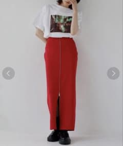 Hellam フロントジップタイトスカートのサムネイル